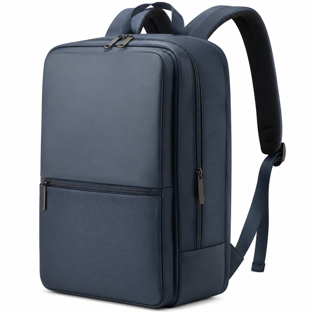 Mochila 30 x 15 x 43 cm de tejido sintético azul marino con bolsillos y correas acolchadas